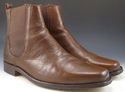 FRYE sz 8.5 LEATHER PLAIN TOE PULL ON BOOTS 87145 