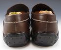 TOD'S sz 9 LEATHER MOCCASIN TOE STRAP LOAFERS MENS