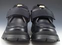 PRADA sz 37.5 LEATHER STRAP ANKLE BOOTS WOMENS BLA