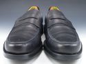 TOD'S sz 9.5 LEATHER PENNY STYLE STRAP LOAFERS MEN