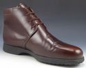 TOD'S sz 40 LEATHER CHUKKA ANKLE BOOTS MENS BROWN 