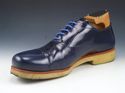 PRADA sz 7 PATENT LEATHER CAP TOE OXFORDS 2EE086 M