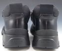 PRADA sz 37.5 LEATHER STRAP ANKLE BOOTS WOMENS BLA