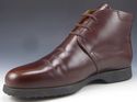 TOD'S sz 40 LEATHER CHUKKA ANKLE BOOTS MENS BROWN 