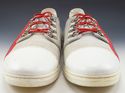 GUCCI sz 10 FABRIC & LEATHER LOW CUT SNEAKERS 2123