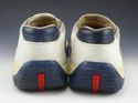 PRADA sz 8 LEATHER & NYLON MESH SNEAKER 201135 MEN