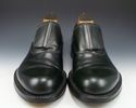 PRADA sz 7 PLAIN TOE LEATHER VELCRO OXFORD MENS DA