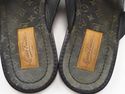 LOUIS VUITTON sz 11 LEATHER STRAP THONG SANDALS FD