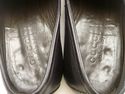 GUCCI sz 10.5 LEATHER MOCCASIN TOE LOAFERS 101741 