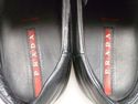 PRADA sz 9.5 LEATHER SPORT STRAP LOAFERS 4P1609 ME