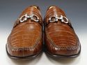 FERRAGAMO sz 8.5 FAVORITO ALLIGATOR BIT LOAFER UR9