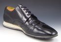 PRADA sz 9.5 LEATHER WINGTIP SNEAKERS 4E2674 MENS 