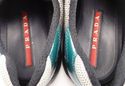 PRADA sz 9.5 PATENT & MESH SNEAKERS PS0906 MENS TU