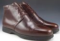 TOD'S sz 40 LEATHER CHUKKA ANKLE BOOTS MENS BROWN 