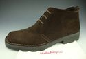 FERRAGAMO sz 11.5 SUEDE ANKLE BOOT UQ6151 MENS BRO