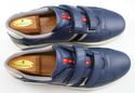 PRADA sz 9.5 LEATHER DOUBLE STRAP SNEAKERS 4P1831 