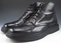 DOLCE & GABBANA sz 44 LEATHER LACE UP ANKLE BOOTS 