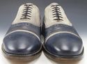 JOHN VARVATOS sz 10.5 FLEETWOOD CAP TOE OXFORDS ME