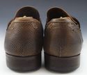 PAUL SMITH sz 8.5 PERFORATED LEATHER STRAP LOAFERS