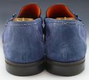 SANTONI sz 10 SUEDE BIT LOAFERS 302096 MENS BLUE f