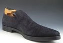 PRADA sz 8.5 TEXTURED SUEDE SPLIT TOE LOAFERS 2P10