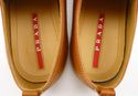 New - PRADA sz 10 LEATHER LOW CUT SNEAKERS 4E2406 