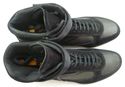 PRADA sz 7.5 SUEDE & MESH HIGH TOP SNEAKERS 4T0975