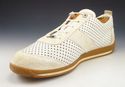 LOUIS VUITTON sz 8.5 PERFORATED LEATHER SNEAKERS M