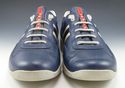 PRADA sz 8.5 LEATHER LACE UP SPORT SNEAKERS 4E1298