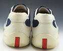 PRADA sz 9.5 SUEDE & LEATHER SNEAKERS 4E0919 MENS 