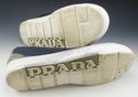 PRADA sz 11 SUEDE & NYLON LACE UP SNEAKERS 4E2124 