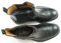 BRUNO MAGLI sz 8 LEATHER WINGTIP PULL ON BOOTS MEN