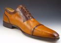 MAGNANNI sz 11.5 LEATHER CAP TOE OXFORDS 11664 MEN