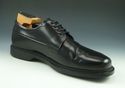 PRADA sz 7.5 LEATHER PLAIN TOE LACE UP OXFORDS 2E0