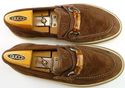 GUCCI sz 8 BAMBOO BIT GUCCISSIMA SUEDE LOAFER MENS