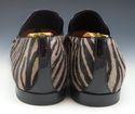 JIMMY CHOO sz 44 SLOANE ZEBRA CALF HAIR LOAFERS ME