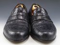 FERRAGAMO sz 9.5EE TEXAS CROCODILE LOAFERS UG12813