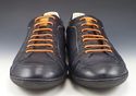 LOUIS VUITTON sz 11 LEATHER LOW CUT SNEAKERS GO008