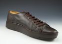 PRADA sz 6.5 LEATHER LOW CUT SNEAKER 2E0637 MENS B