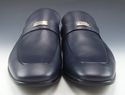 New - GUCCI sz 11 LEATHER LOGO PLATE LOAFERS 24749