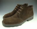 FERRAGAMO sz 11.5 SUEDE ANKLE BOOT UQ6151 MENS BRO