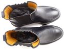 TOD'S sz 6 LEATHER DOUBLE GORE PLAIN TOE BOOTS MEN