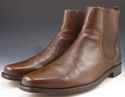 FRYE sz 8.5 LEATHER PLAIN TOE PULL ON BOOTS 87145 