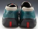 PRADA sz 9.5 PATENT & MESH SNEAKERS PS0906 MENS TU