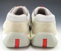 PRADA sz 9 LEATHER & NYLON MESH SNEAKERS PS0906 ME