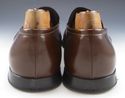 PRADA sz 10.5 LEATHER APRON TOE LOAFER 2D2415 MENS