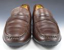 TOD'S sz 9 LEATHER STRAP LOAFERS MENS BROWN fits U