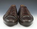 PRADA sz 6.5 LEATHER LOW CUT SNEAKER 2E0637 MENS B