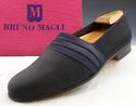 BRUNO MAGLI sz 9 PEITON SATIN FORMAL TUXEDO LOAFER