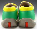 PRADA sz 11.5 LEATHER & MESH SNEAKERS 1151 MENS GR